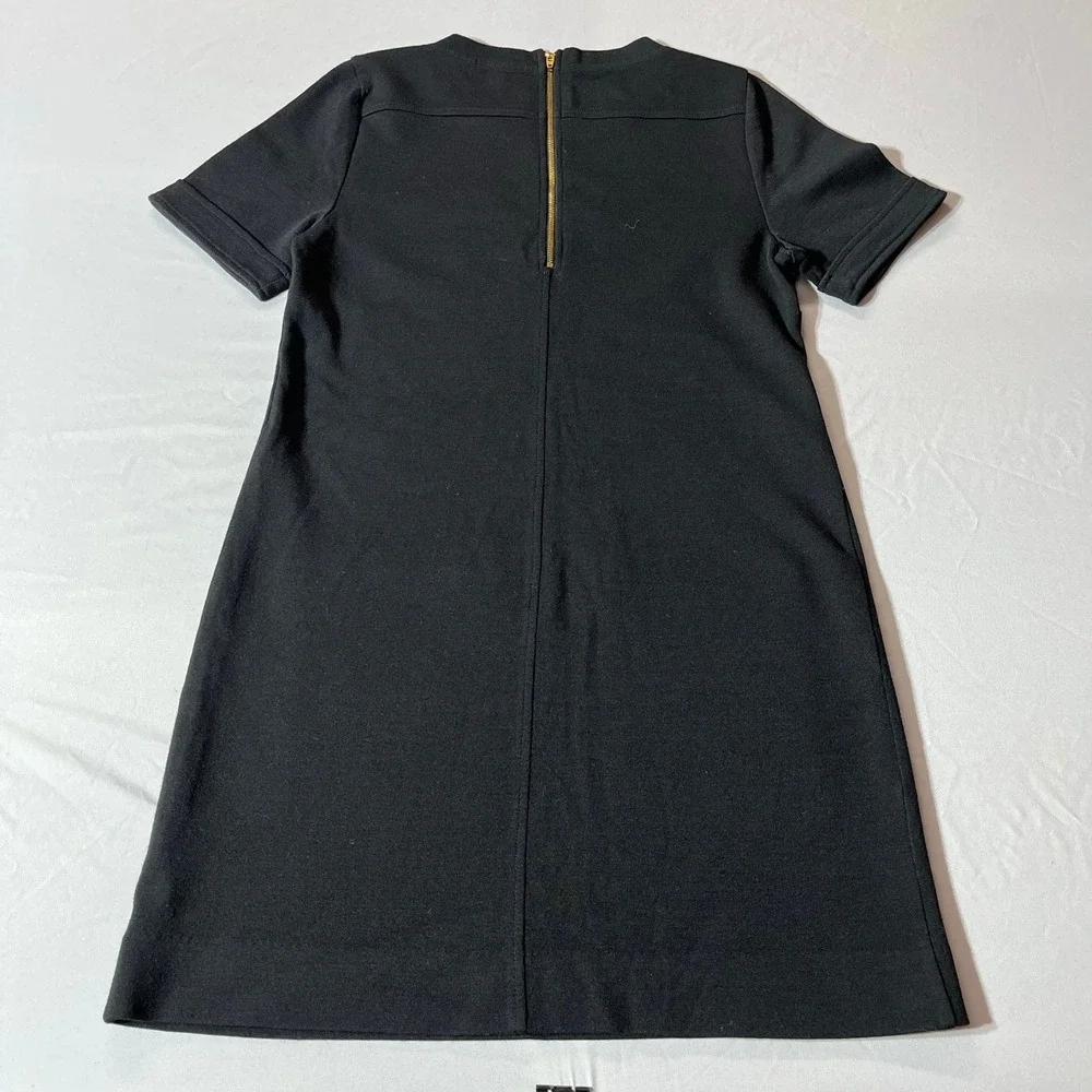 J. Crew Shift Dress Wool Zipper Pockets Women's‎ Size 12 - Picture 3 of 8
